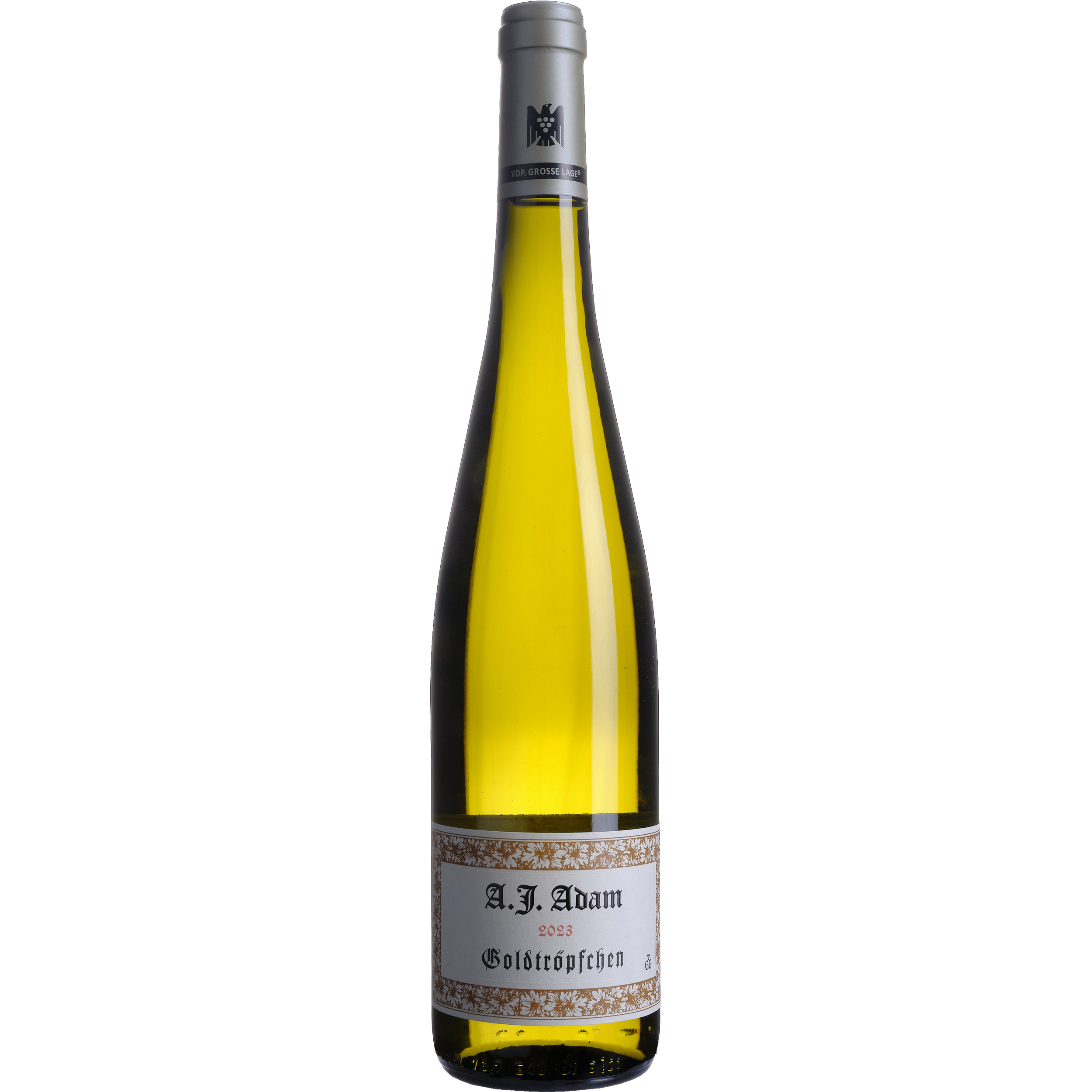 Bouteille de Riesling Goldtröpfchen GG – Domaine A.J. Adam