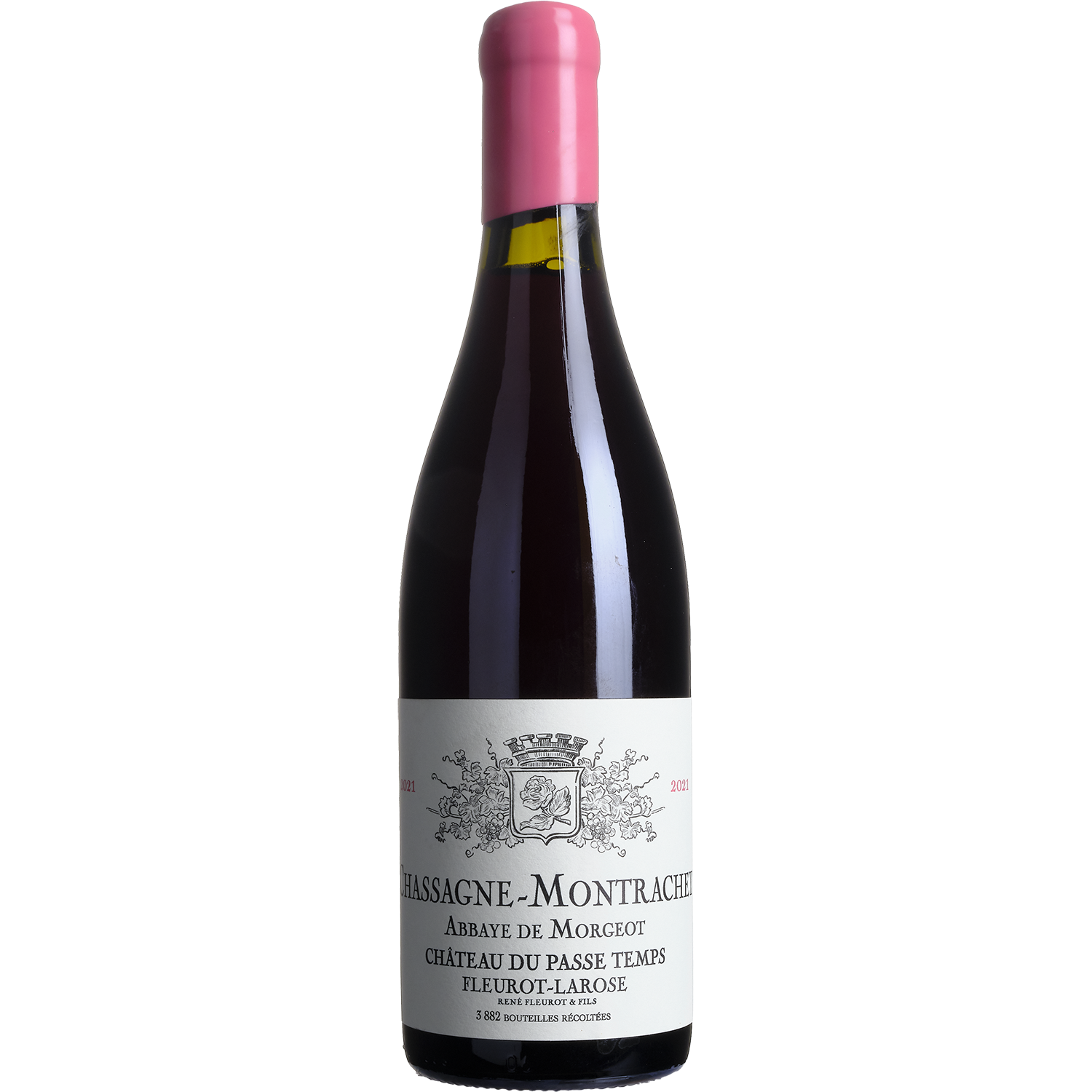 Bouteille de Chassagne-Montrachet 1er cru "Abbaye de Morgeot" rouge – Domaine Fleurot-Larose