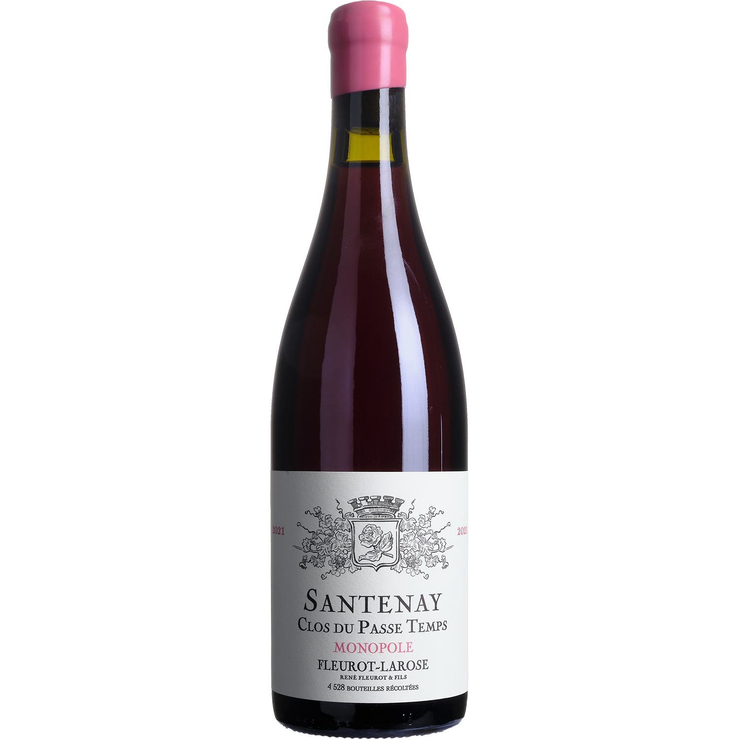 Bouteille de Santenay 1er Cru “Clos du Passe‑Temps” Monopole rouge – Domaine Fleurot‑Larose